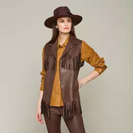 Fringe Vest :: Chocolate