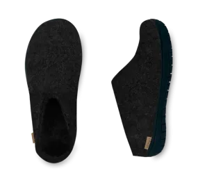 Glerups Slip on Black Rubber Sole