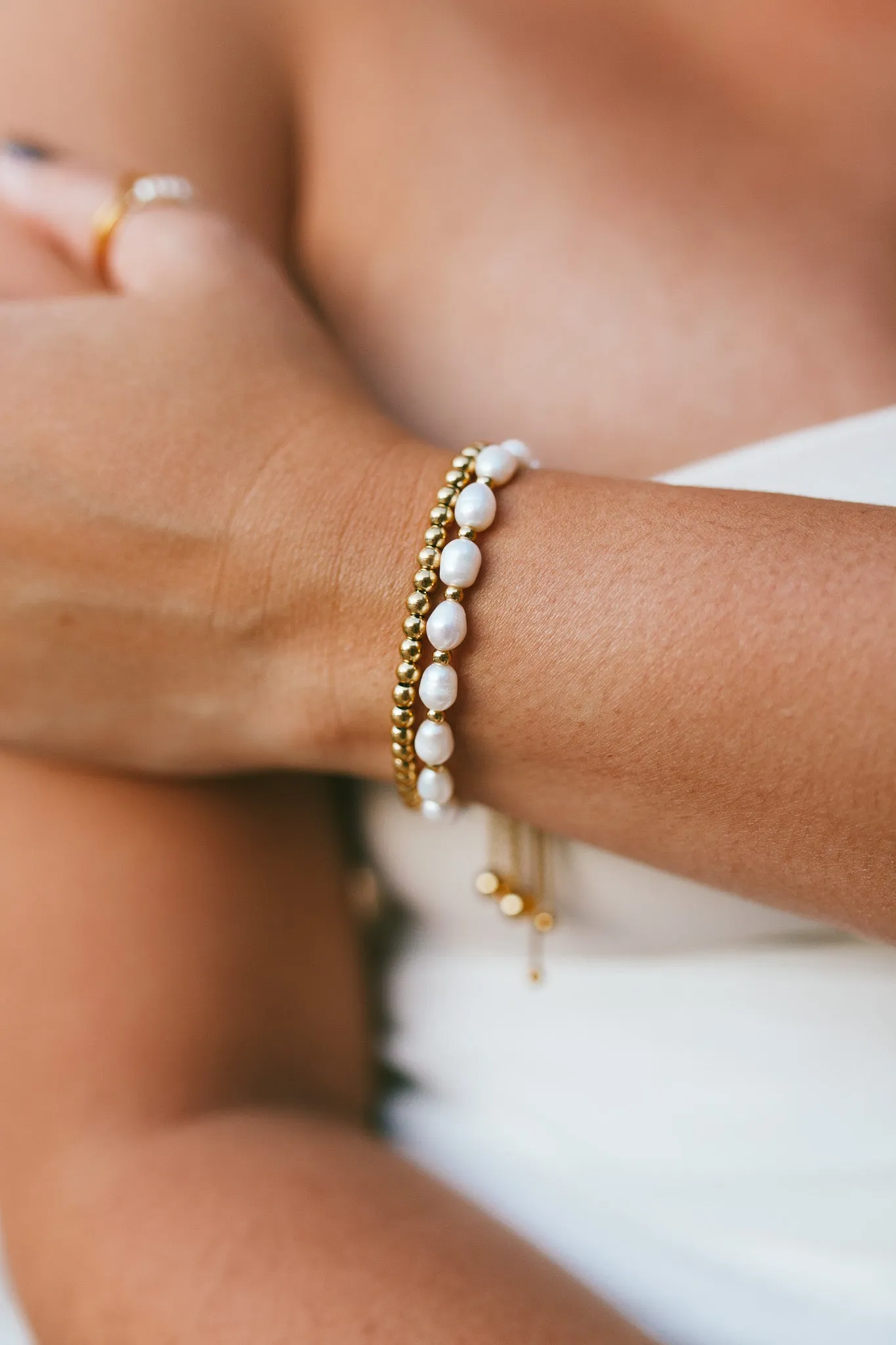 Gold Beaded Bracelet