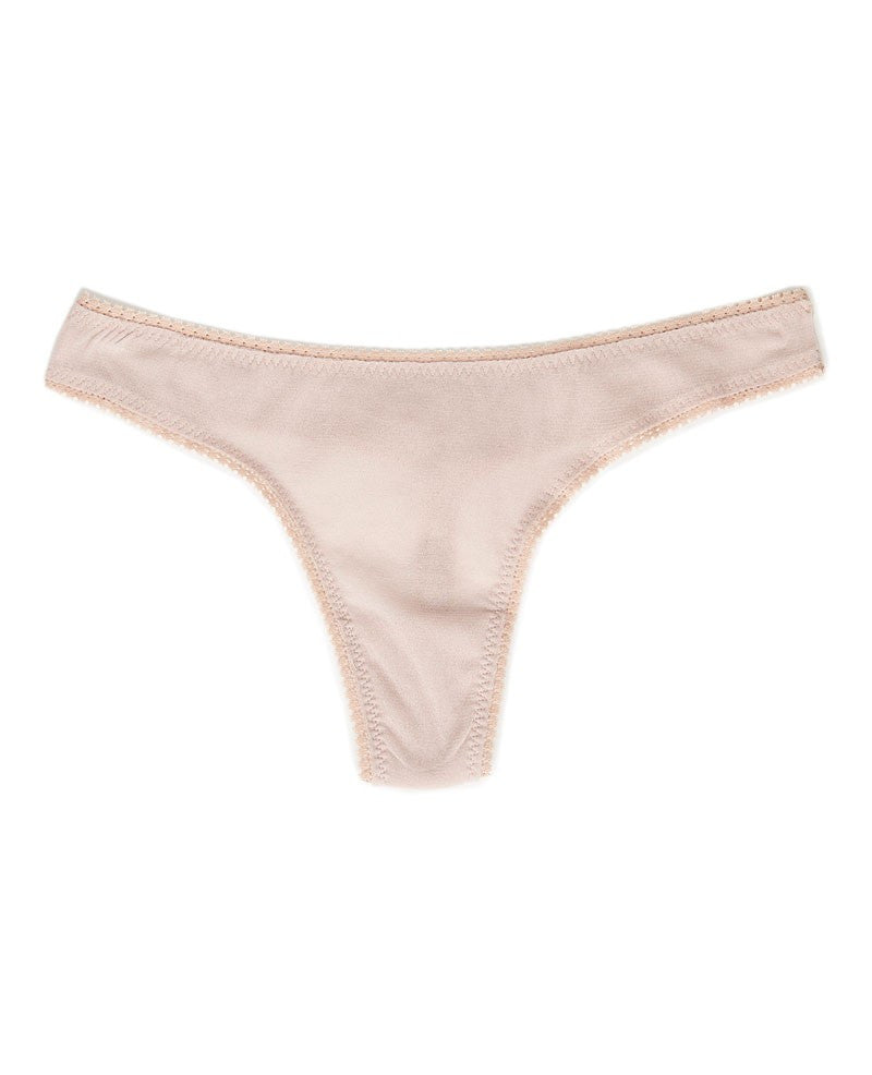 Gossamer Mesh Hip-G Thong | Champagne