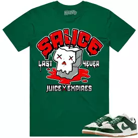 Green Ostrich Dunks Shirt to Match - RED SAUCE