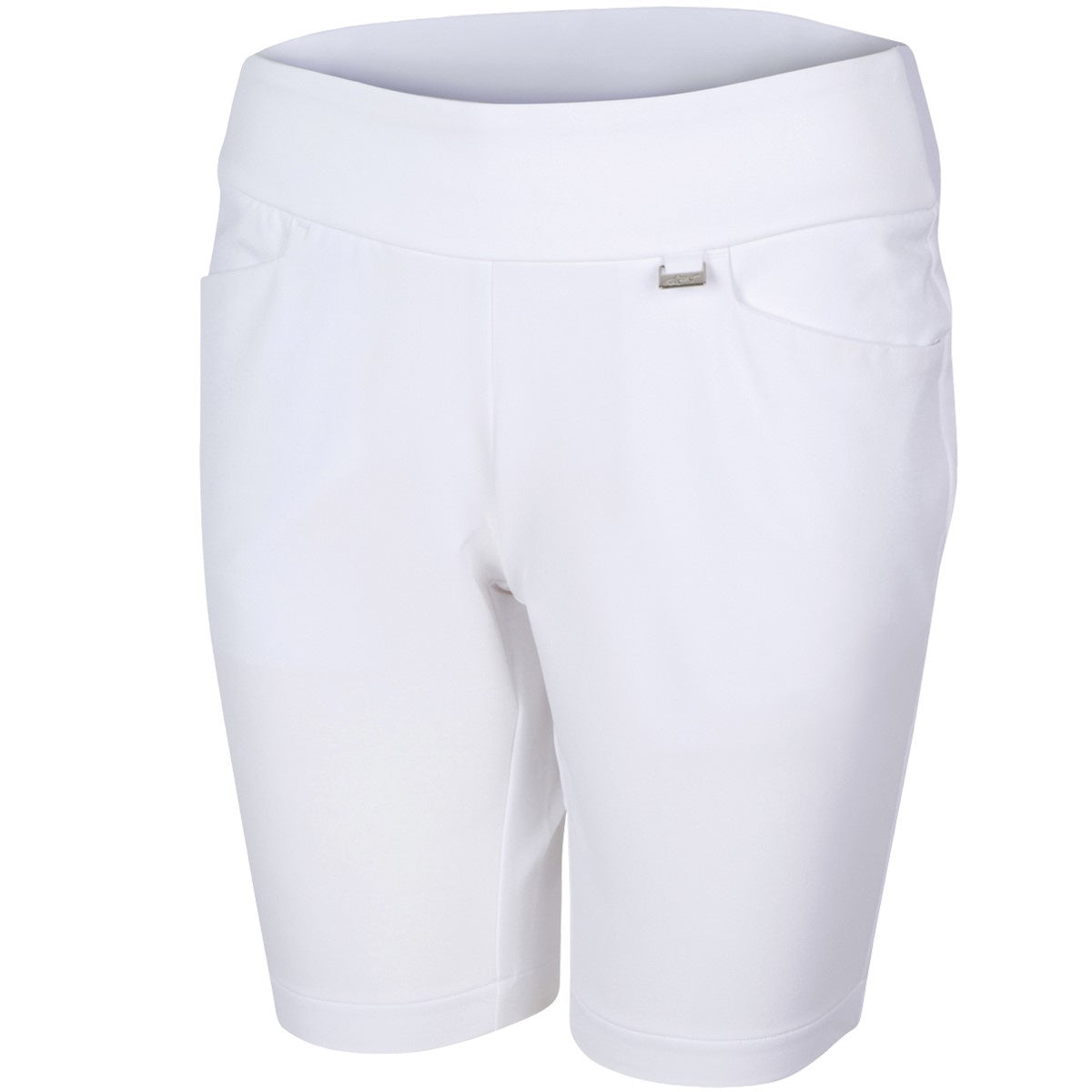 Greg Norman Shorts Essentials Pull-On White: NEW!