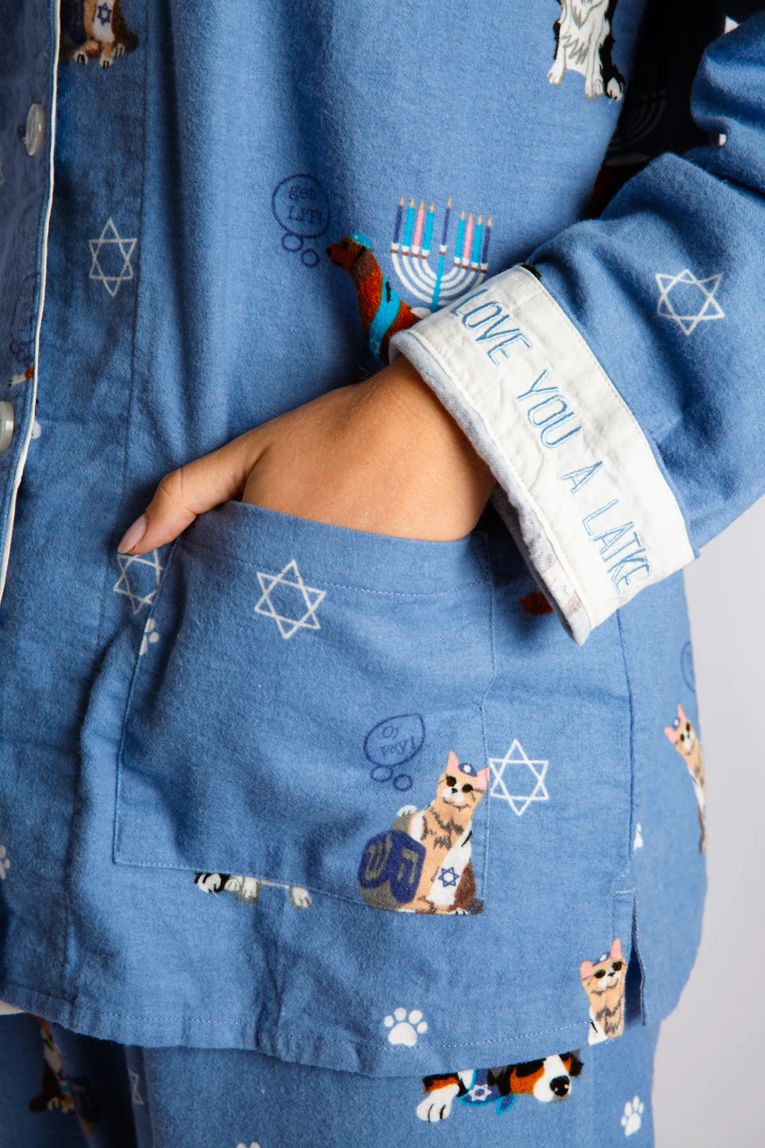 Hanukkah Flannel PJ Set