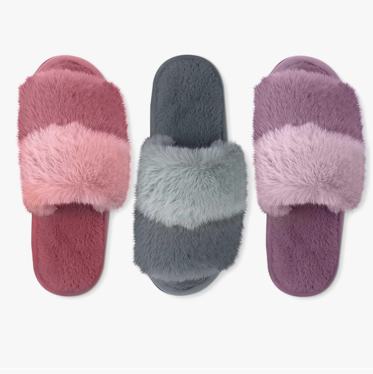 Hello Mello | Cotton Candy Puff Slippers