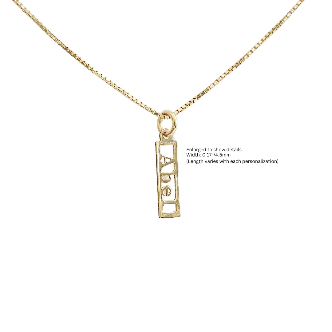 Henley Name Charm Necklace