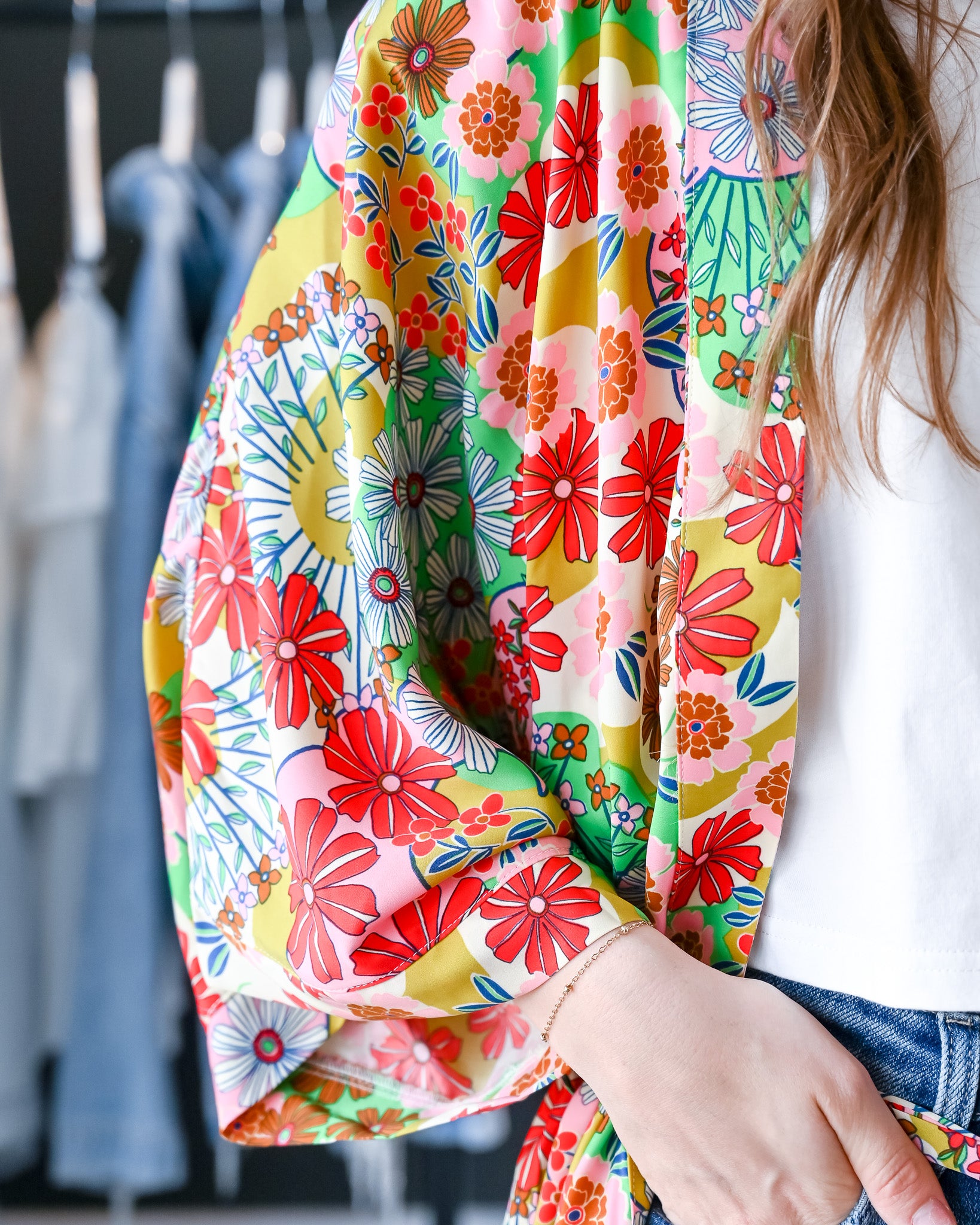 Japanese Garden Tie Kimono