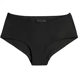 Jet Black Organic Cotton Hipster Panty