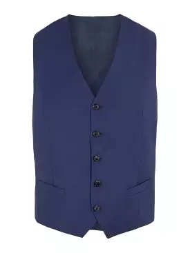 J.Lindeberg Mens Justin Comfort Wool Vest - NAVY