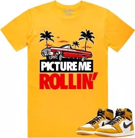 Jordan 1 Yellow Ochre 1s Shirt to Match - RED PMR