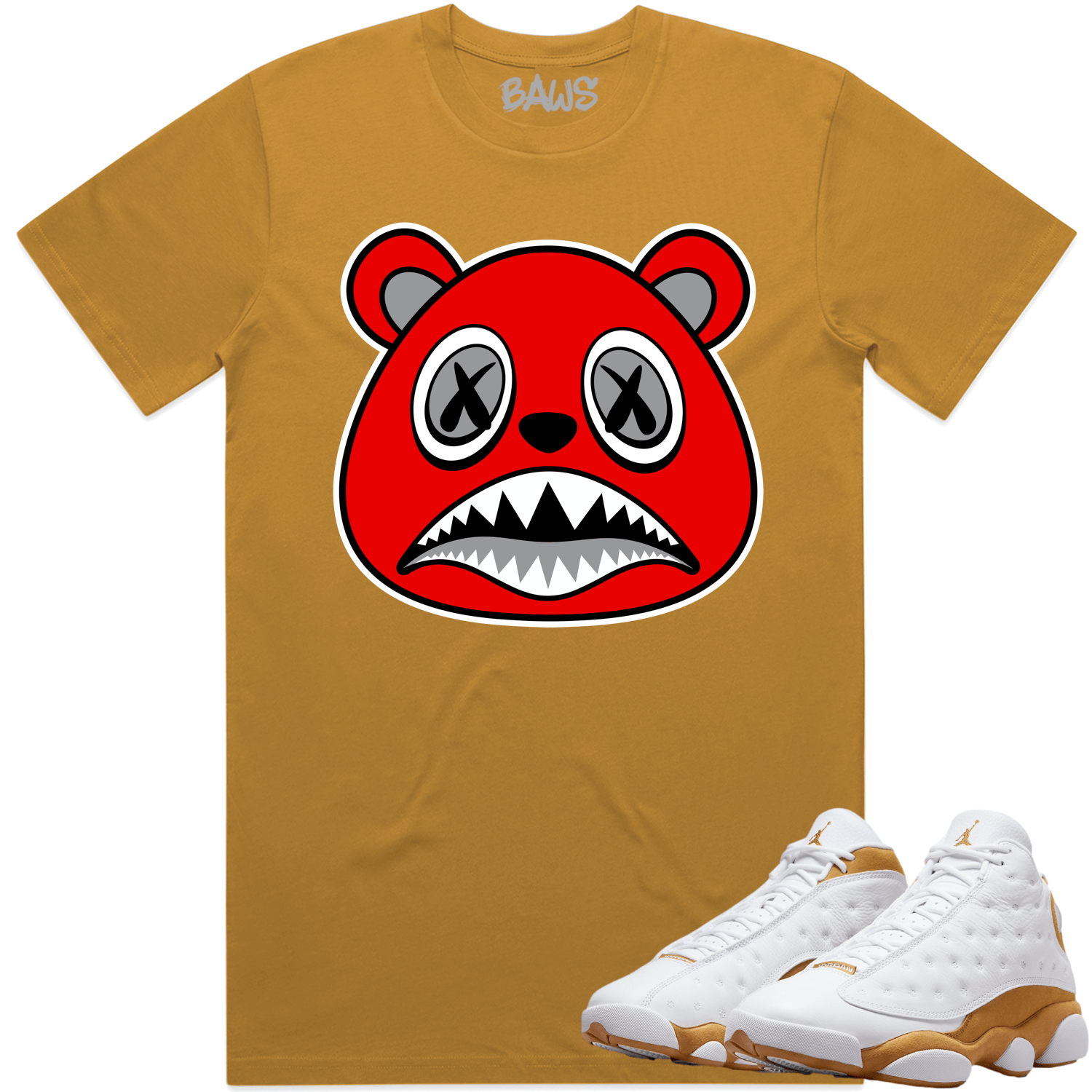 Jordan 13 Wheat 13s Shirt to Match - ANGRY BAWS BEAR