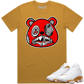 Jordan 13 Wheat 13s Shirt to Match - ANGRY MONEY TALKS BAWS