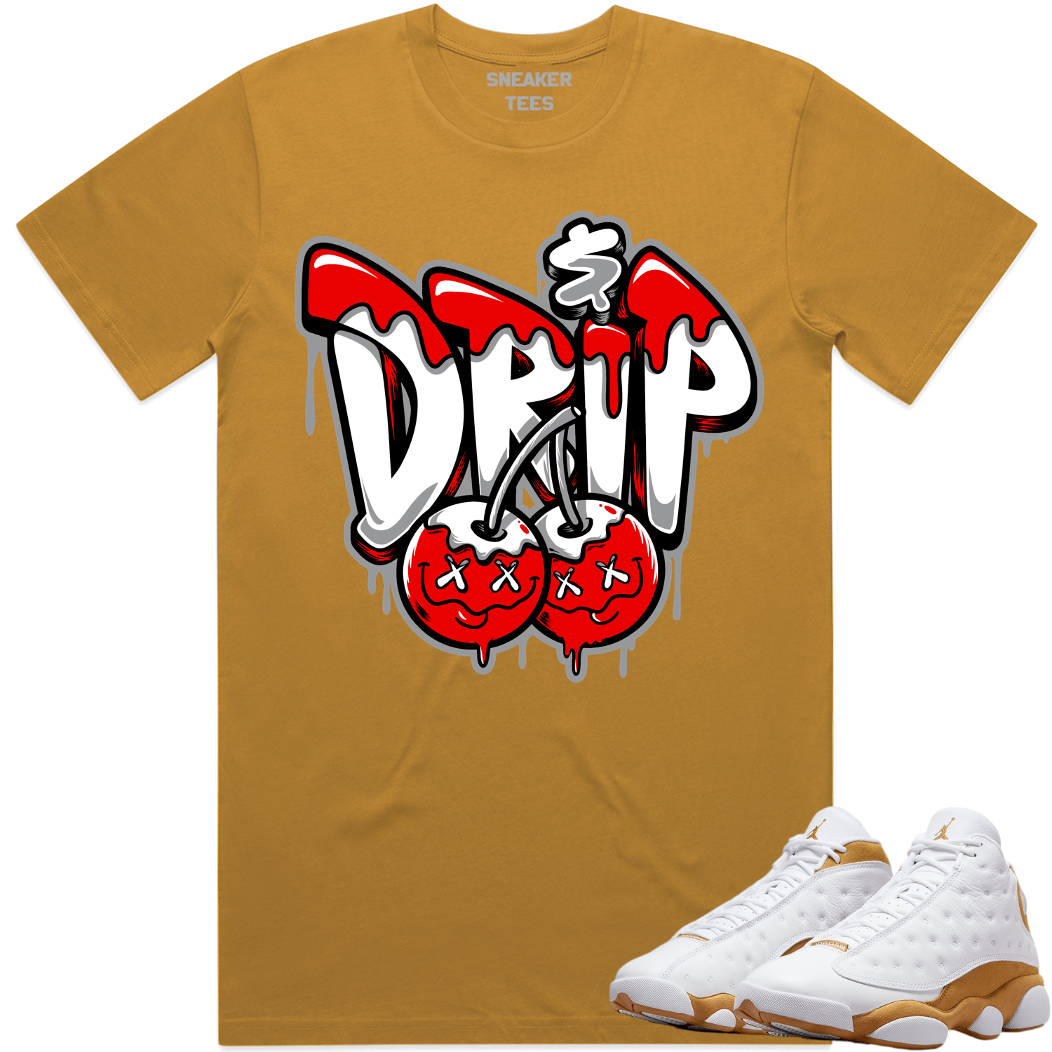 Jordan 13 Wheat 13s Shirt to Match - RED MONEY DRIP