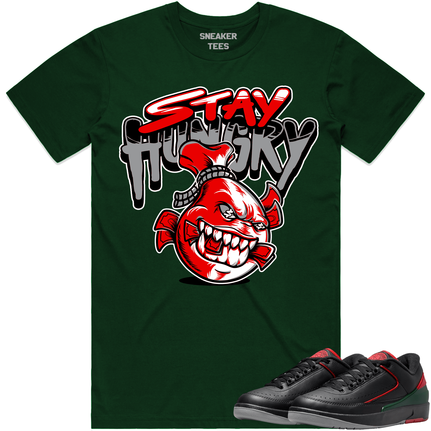 Jordan 2 Low Christmas 2s Shirt to Match - RED STAY HUNGRY