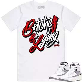 Jordan 2 Python 2s Shirt to Match - RED BBL