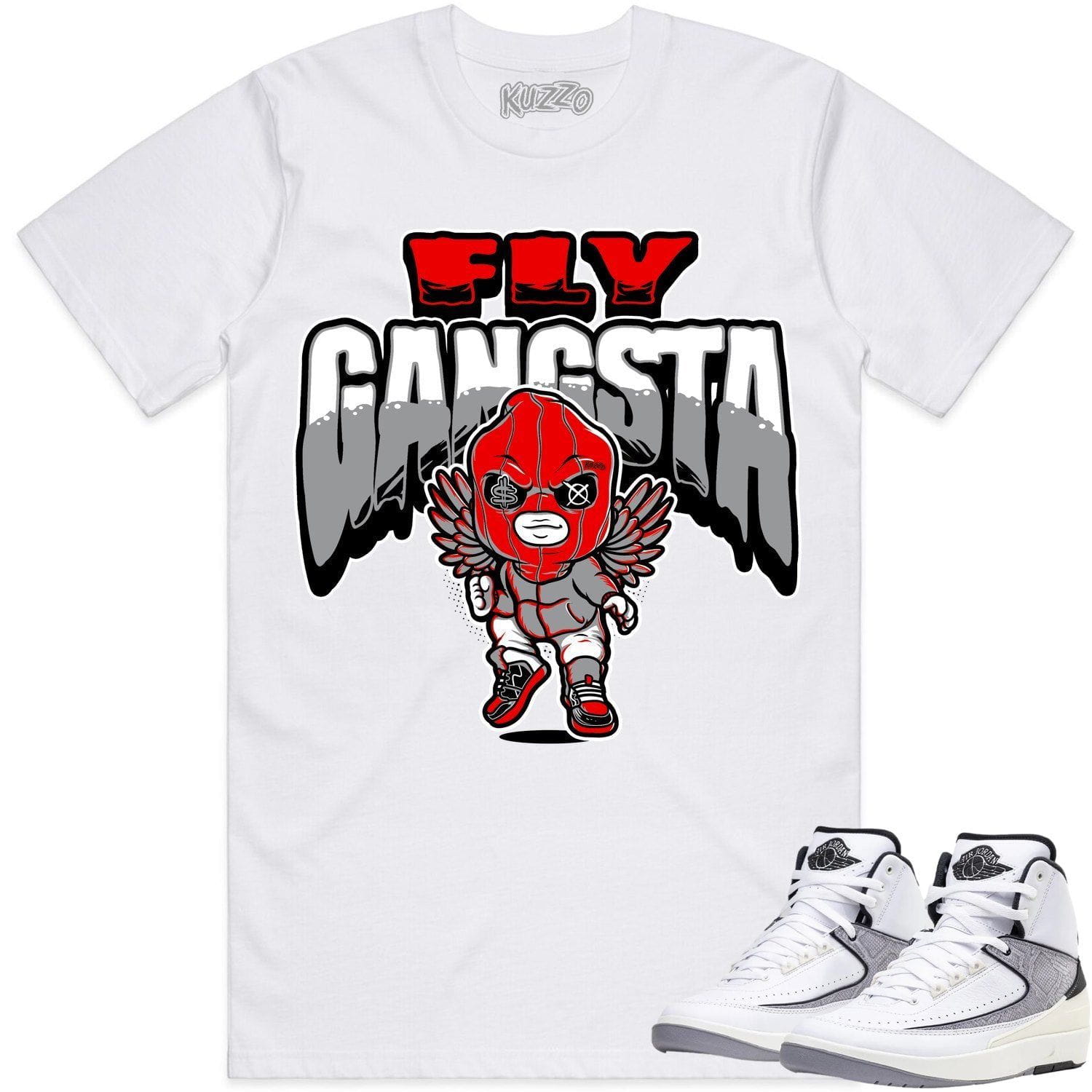 Jordan 2 Python 2s Shirt to Match - RED FLY GANGSTA