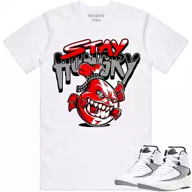 Jordan 2 Python 2s Shirt to Match - RED STAY HUNGRY