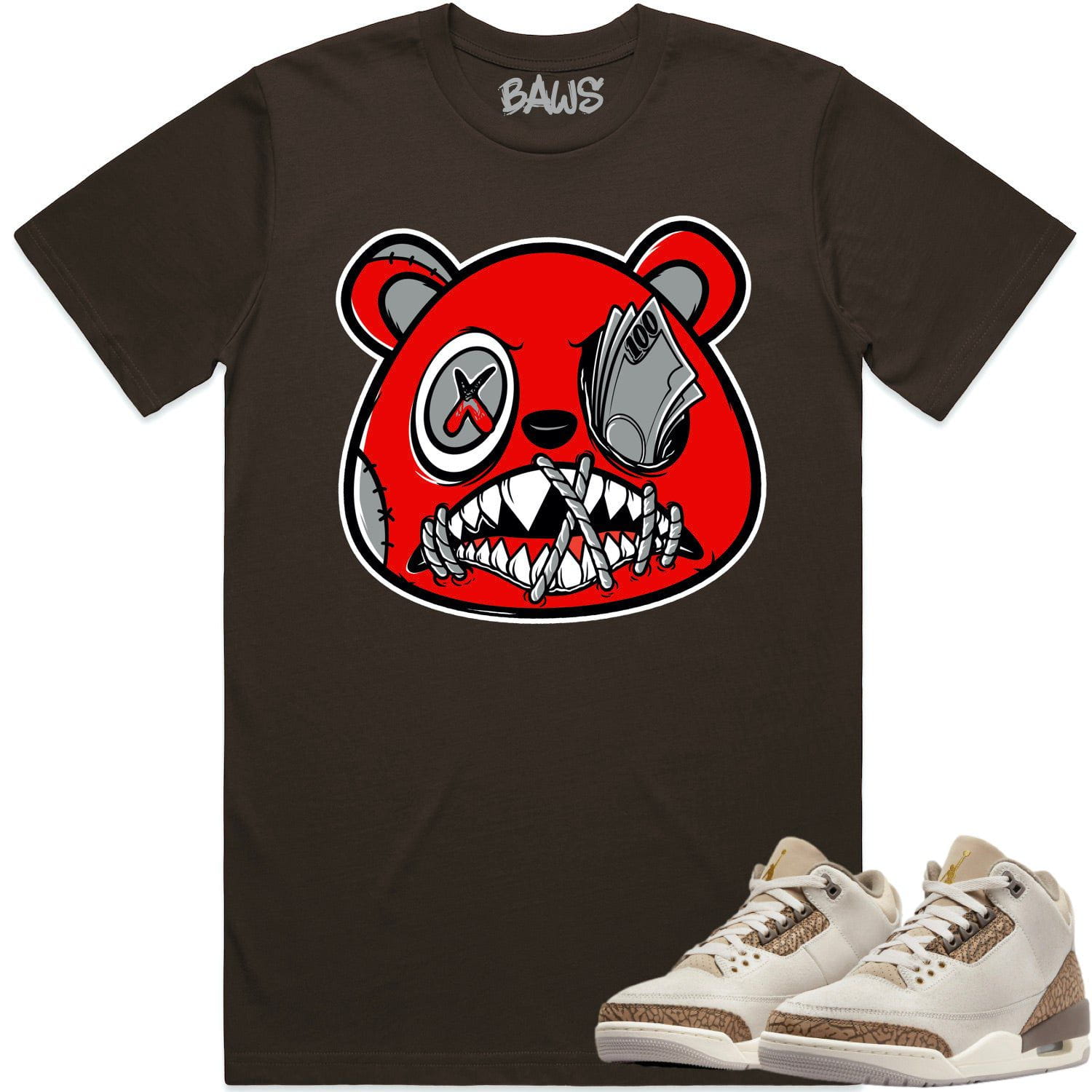 Jordan 3 Palomino 3s Shirt to Match - ANGRY MONEY TALKS BAWS