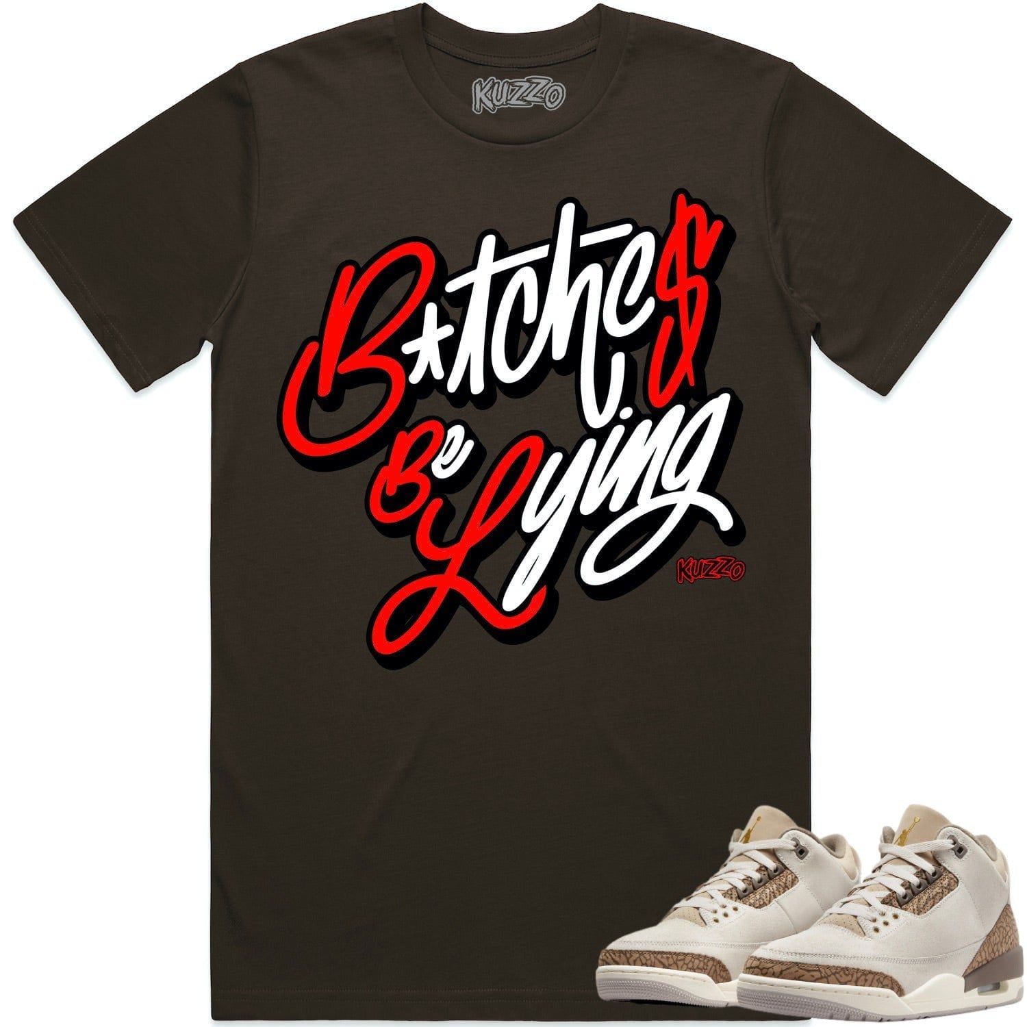 Jordan 3 Palomino 3s Shirt to Match - RED BBL