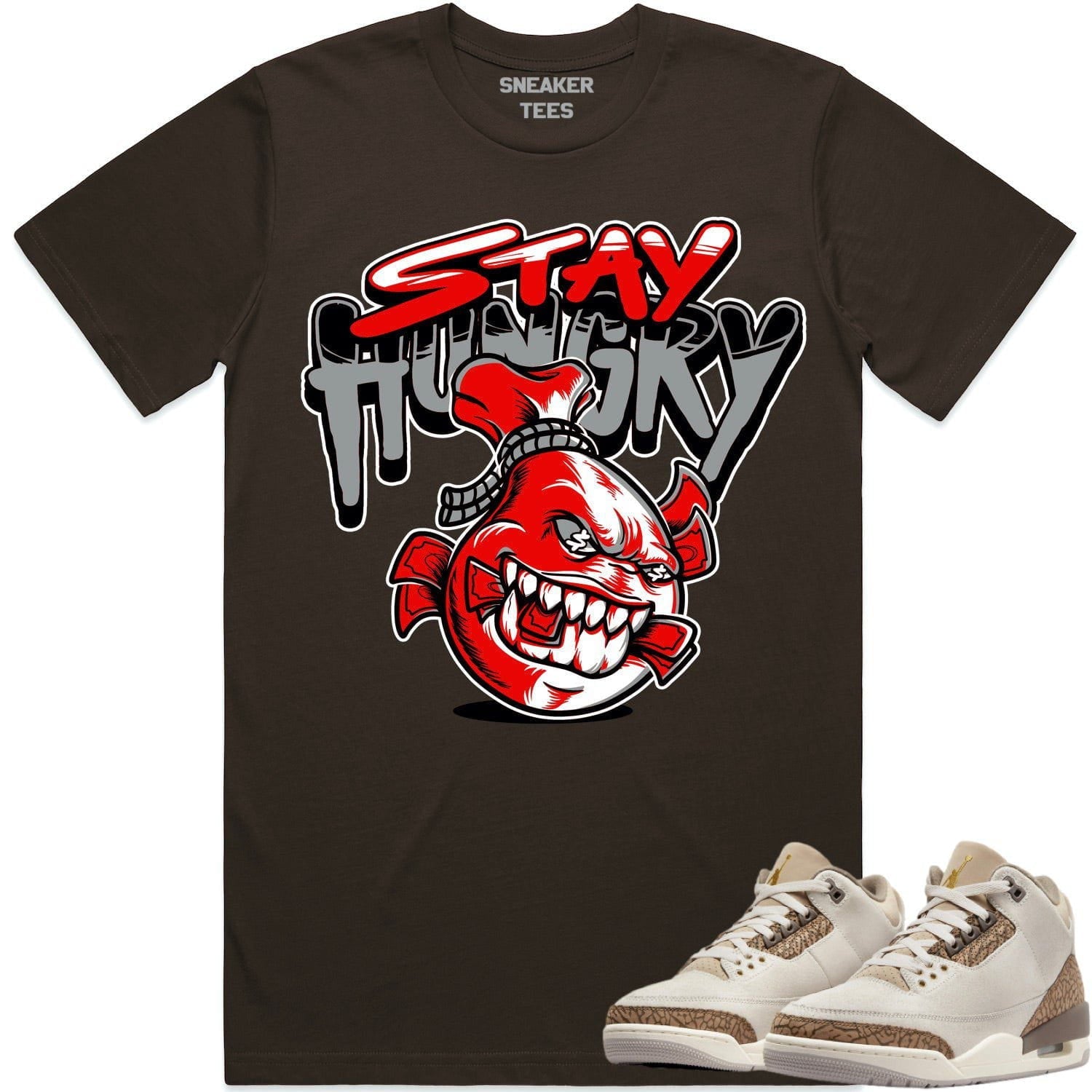 Jordan 3 Palomino 3s Shirt to Match - RED STAY HUNGRY