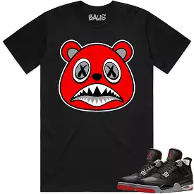 Jordan 4 Bred Reimagined 4s Shirt to Match - ANGRY BAWS BEAR