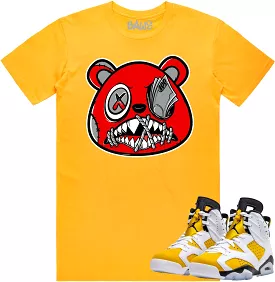 Jordan 6 Yellow Ochre 6s Shirt to Match - ANGRY MONEY TALKS BAWS