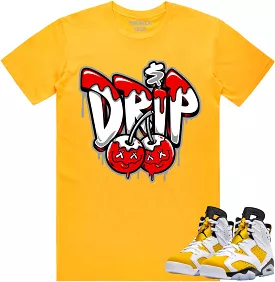 Jordan 6 Yellow Ochre 6s Shirt to Match - RED MONEY DRIP