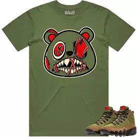 Jordan 9 Beef Broccoli 9s Shirt to Match - OLIVE MONEY TALKS BAWS