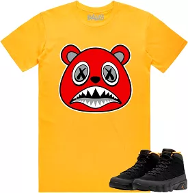 Jordan 9 University Gold 9s Shirt to Match - ANGRY BAWS BEAR