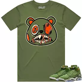 Jordan MVP 678 Sky J Olive Shirt to Match - CELADON MONEY TALKS BAWS