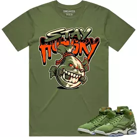 Jordan MVP 678 Sky J Olive Shirt to Match - CELADON STAY HUNGRY