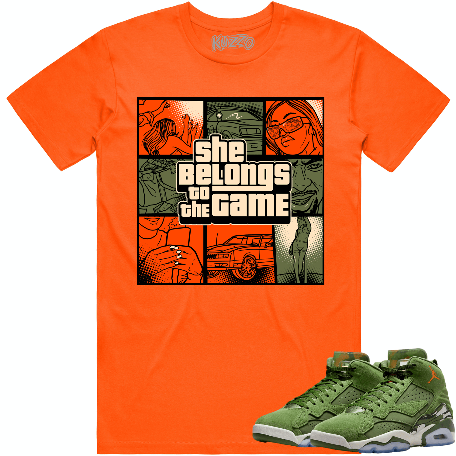 Jordan MVP Olive Sky J Shirt to Match - CELADON BELONGS TO THE GAME