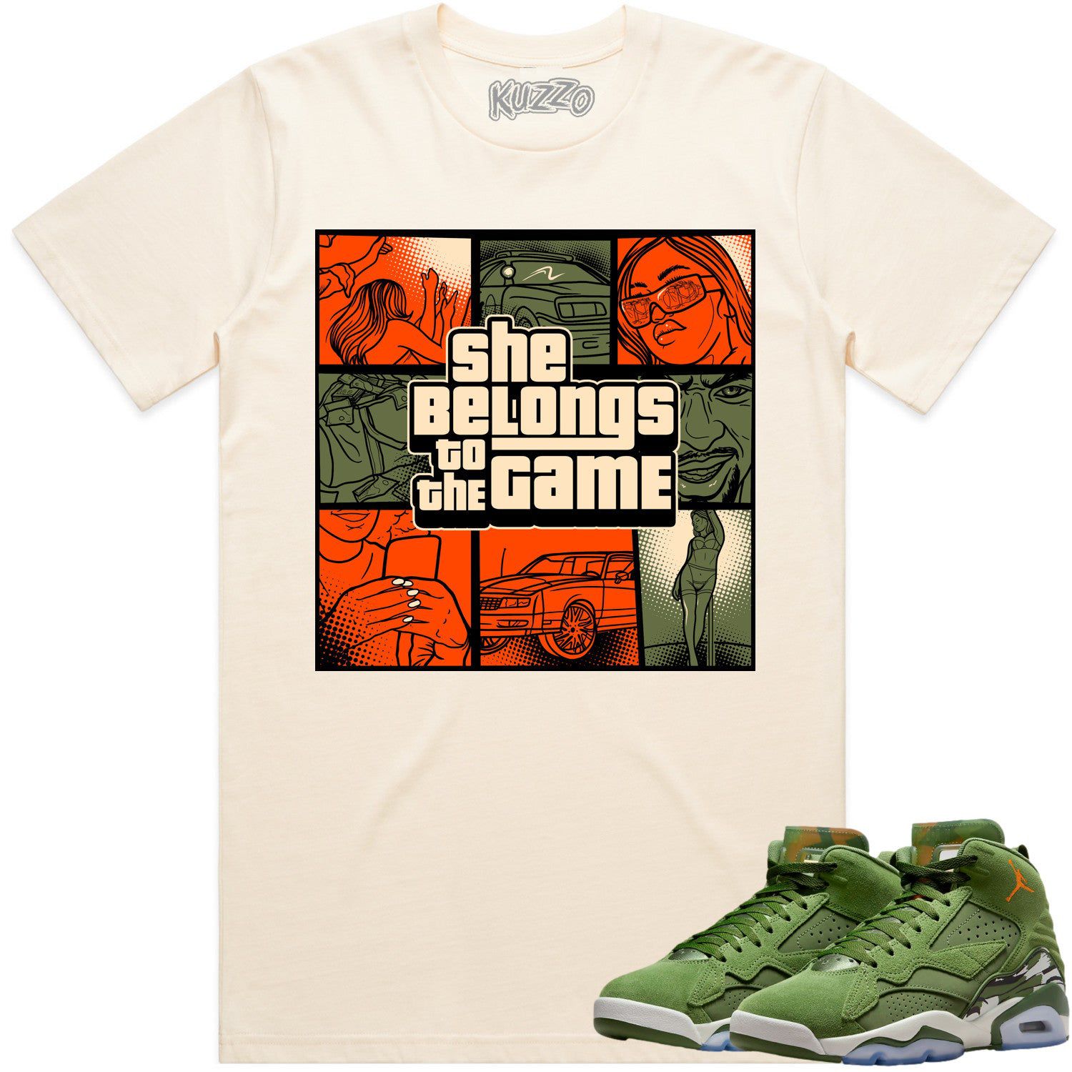 Jordan MVP Olive Sky J Shirt to Match - CELADON BELONGS TO THE GAME