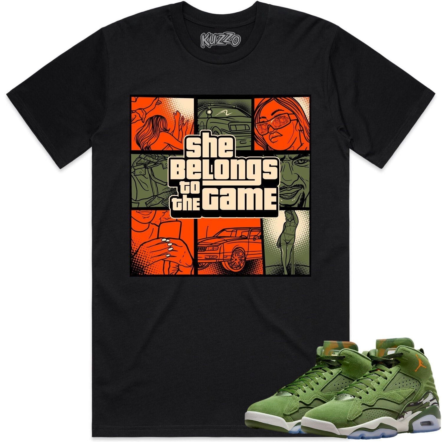 Jordan MVP Olive Sky J Shirt to Match - CELADON BELONGS TO THE GAME