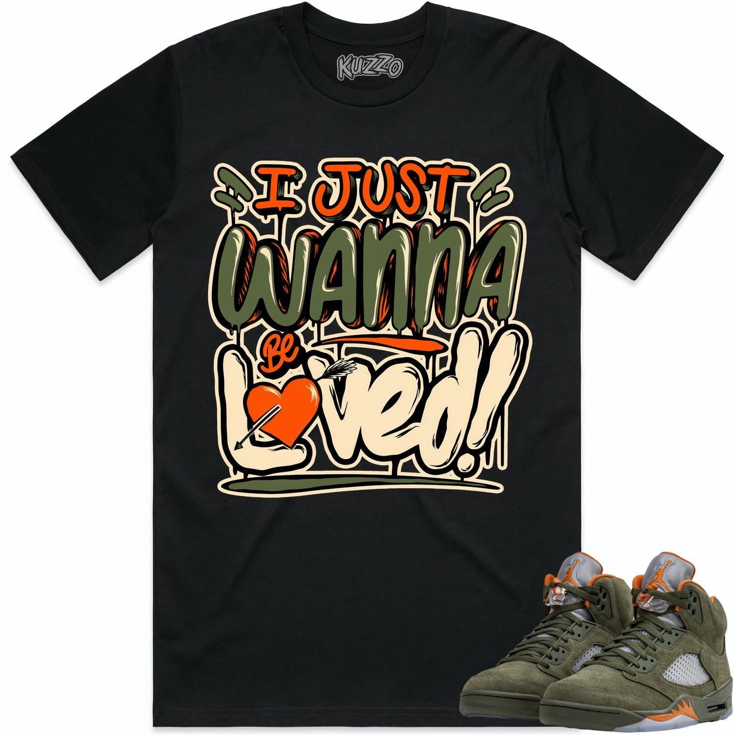 Jordan Retro 5 Olive 5s Shirt to Match - CELADON LOVED