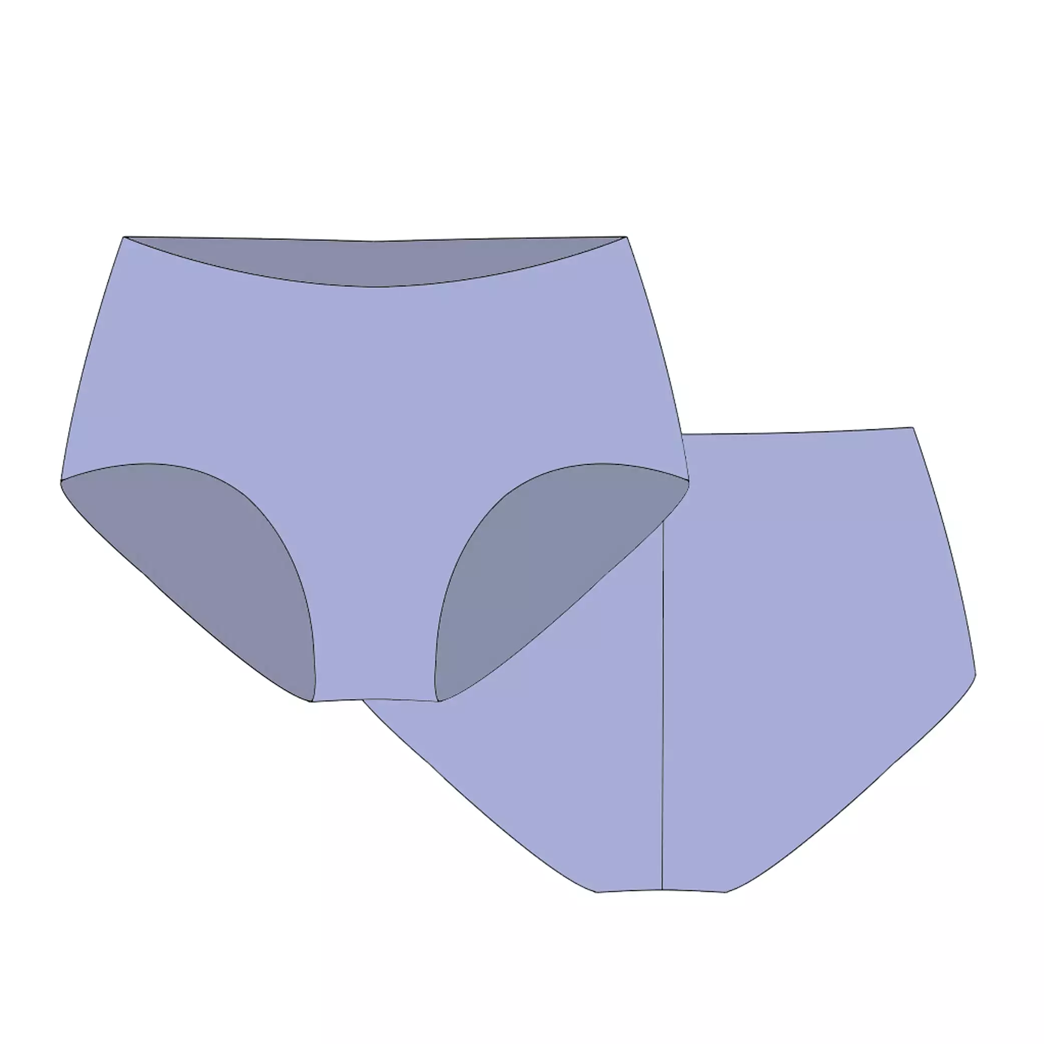 Lavender Second-Skin Hipster Panty