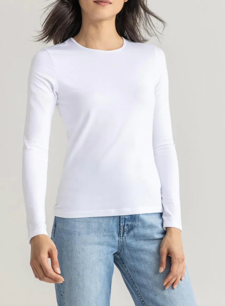 LILLA P LONG SLEEVE CREW TEE