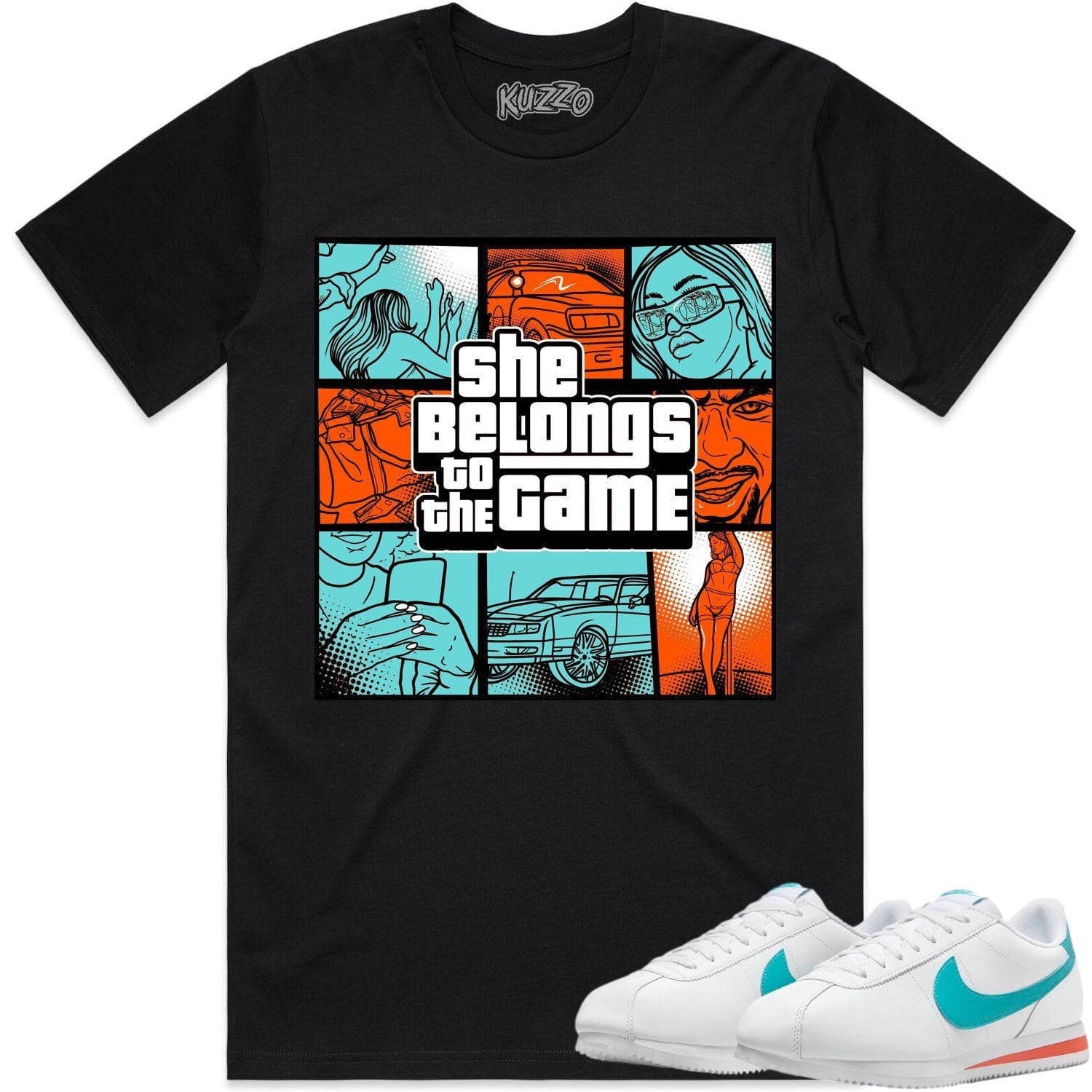 Miami Cortez Dolphins Shirt to Match - MIAMI BELONGS TO THE GAME