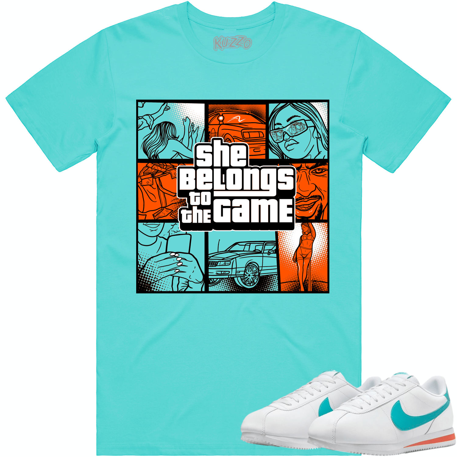 Miami Cortez Dolphins Shirt to Match - MIAMI BELONGS TO THE GAME