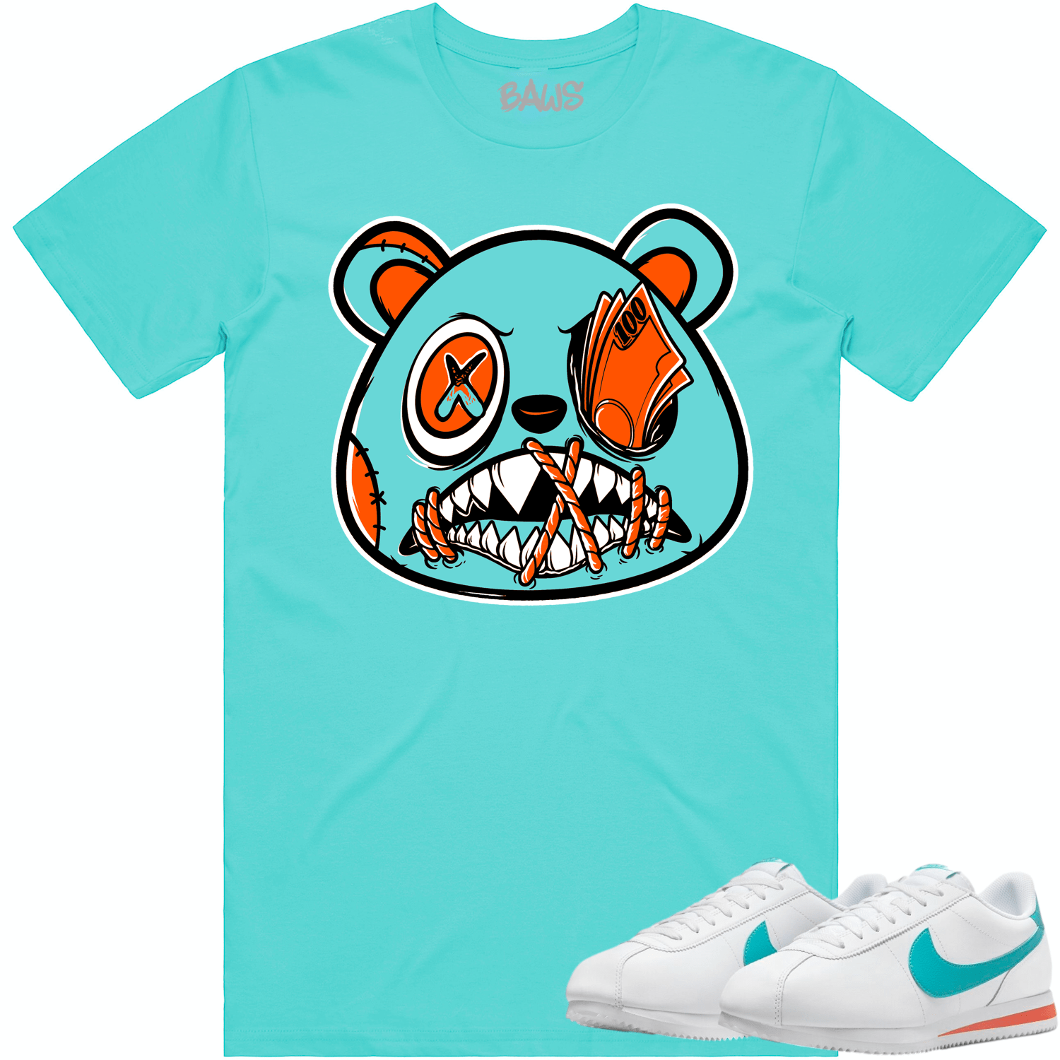 Miami Cortez Dolphins Shirt to Match - MIAMI MONEY TALKS BAWS