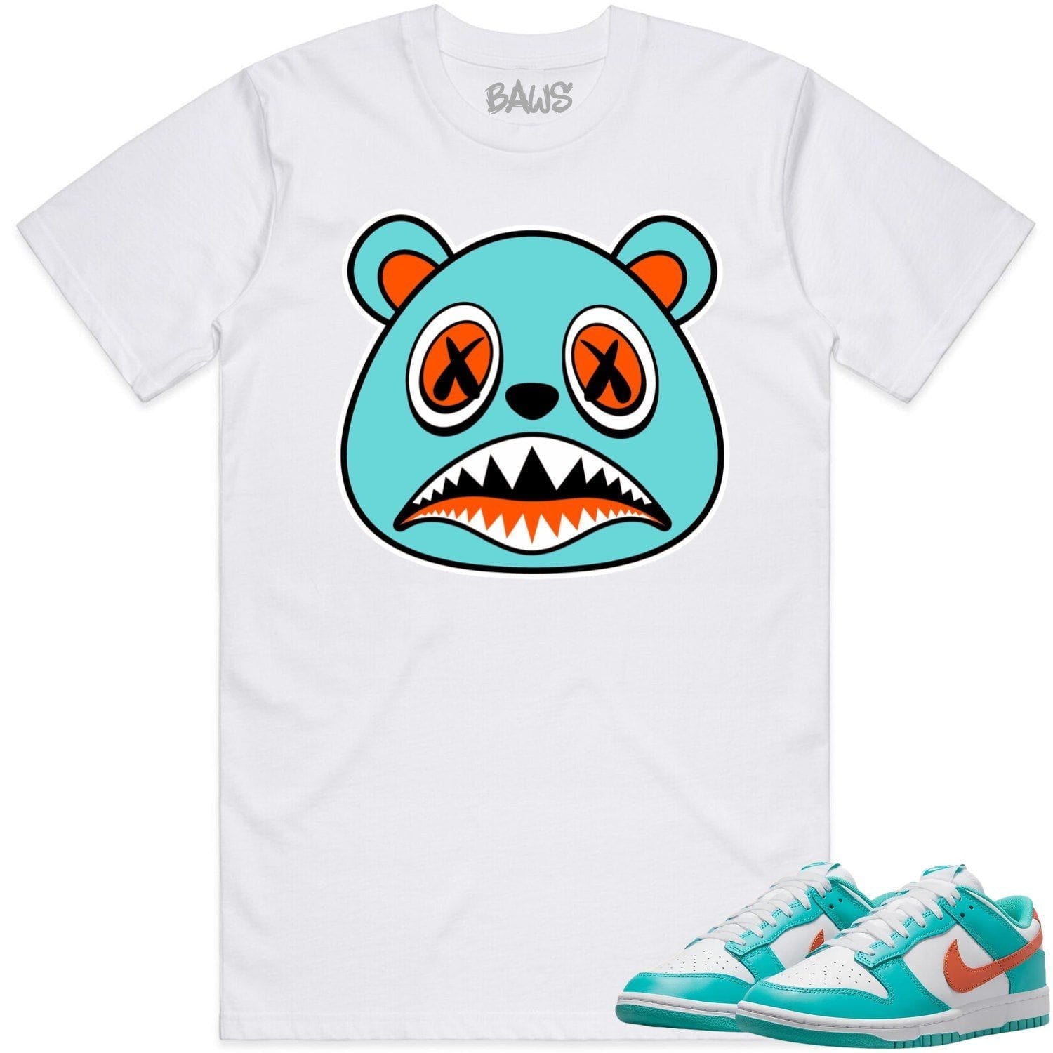 Miami Dunks Dolphins Shirt to Match - MIAMI BAWS BEAR