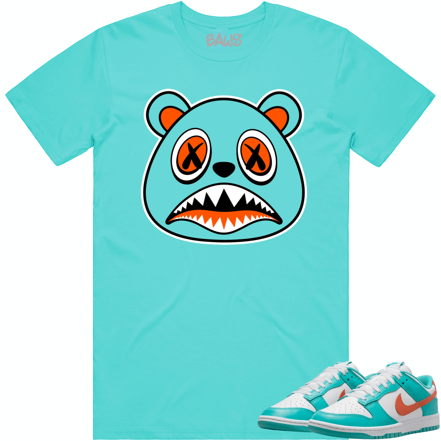 Miami Dunks Dolphins Shirt to Match - MIAMI BAWS BEAR