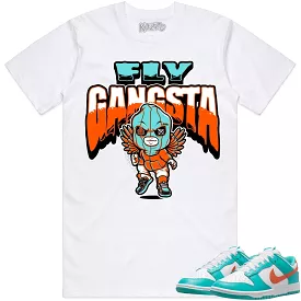 Miami Dunks Dolphins Shirt to Match - MIAMI FLY GANGSTA