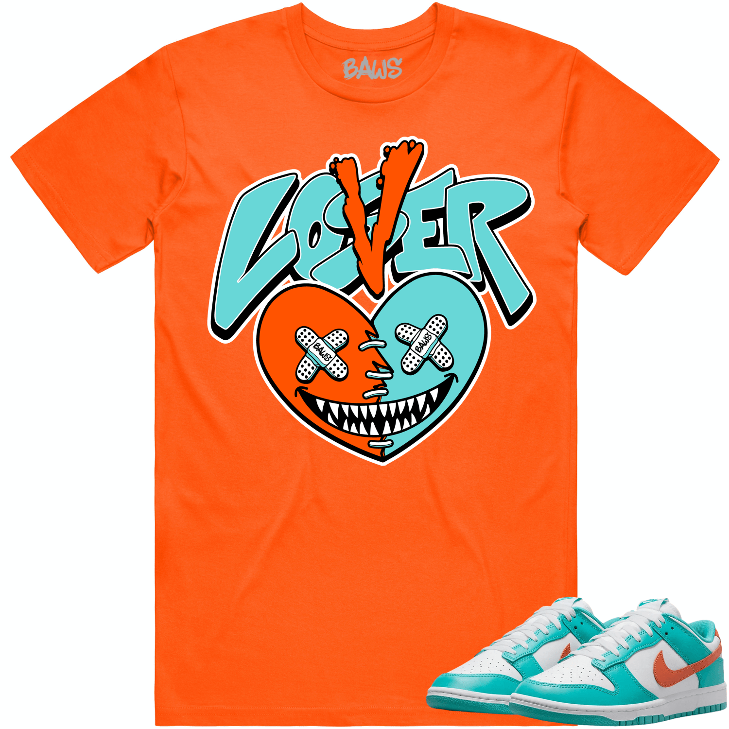 Miami Dunks Dolphins Shirt to Match - MIAMI LOVER LOSER BAWS