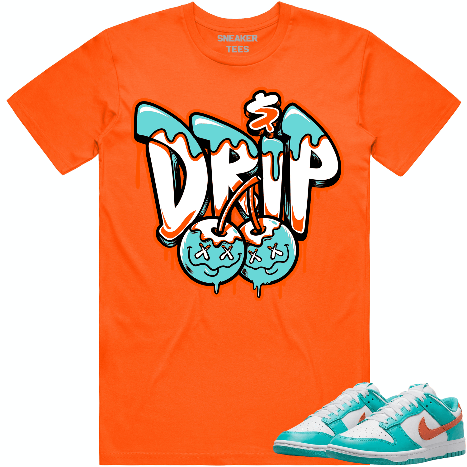 Miami Dunks Dolphins Shirt to Match - MIAMI MONEY DRIP