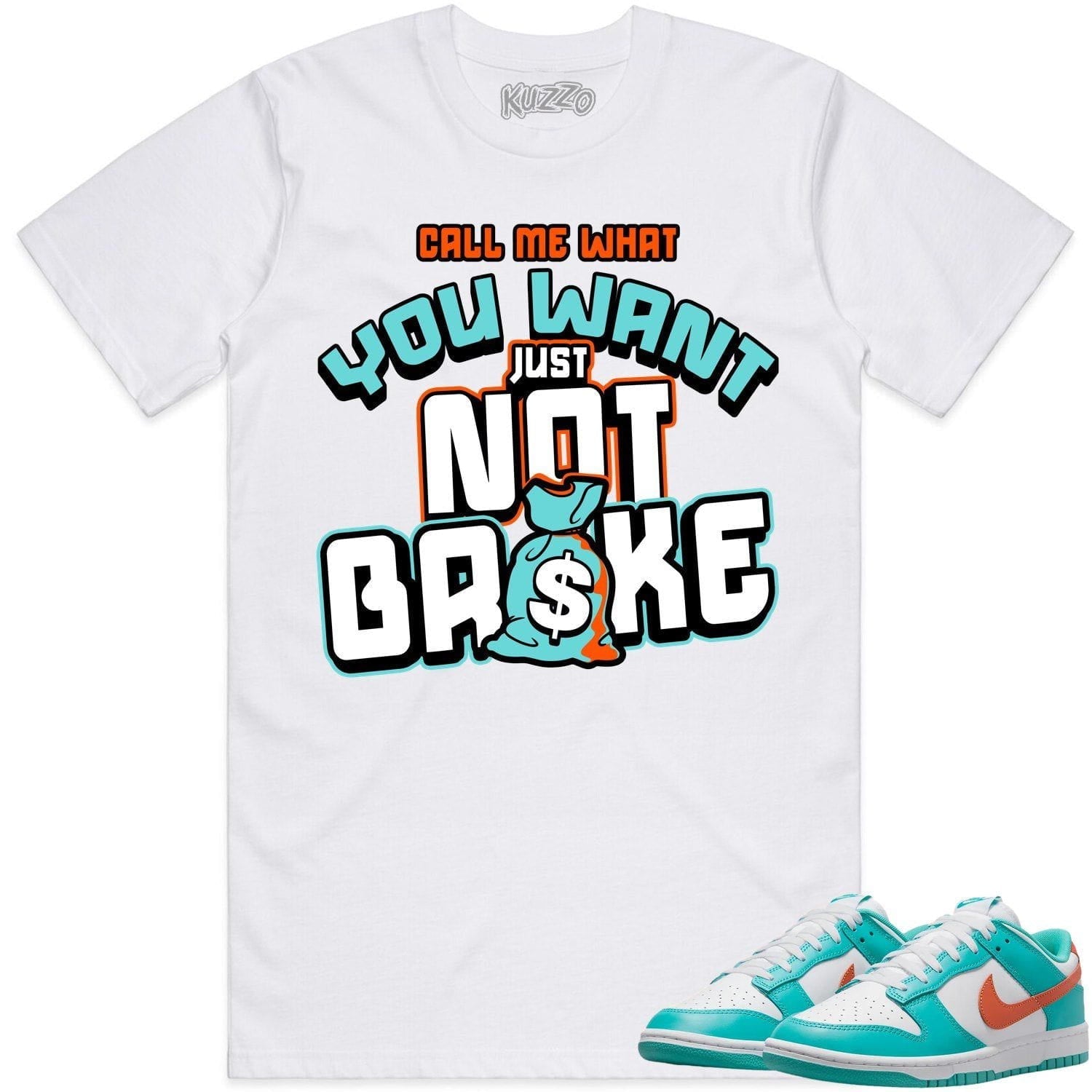 Miami Dunks Dolphins Shirt to Match - MIAMI NOT BROKE