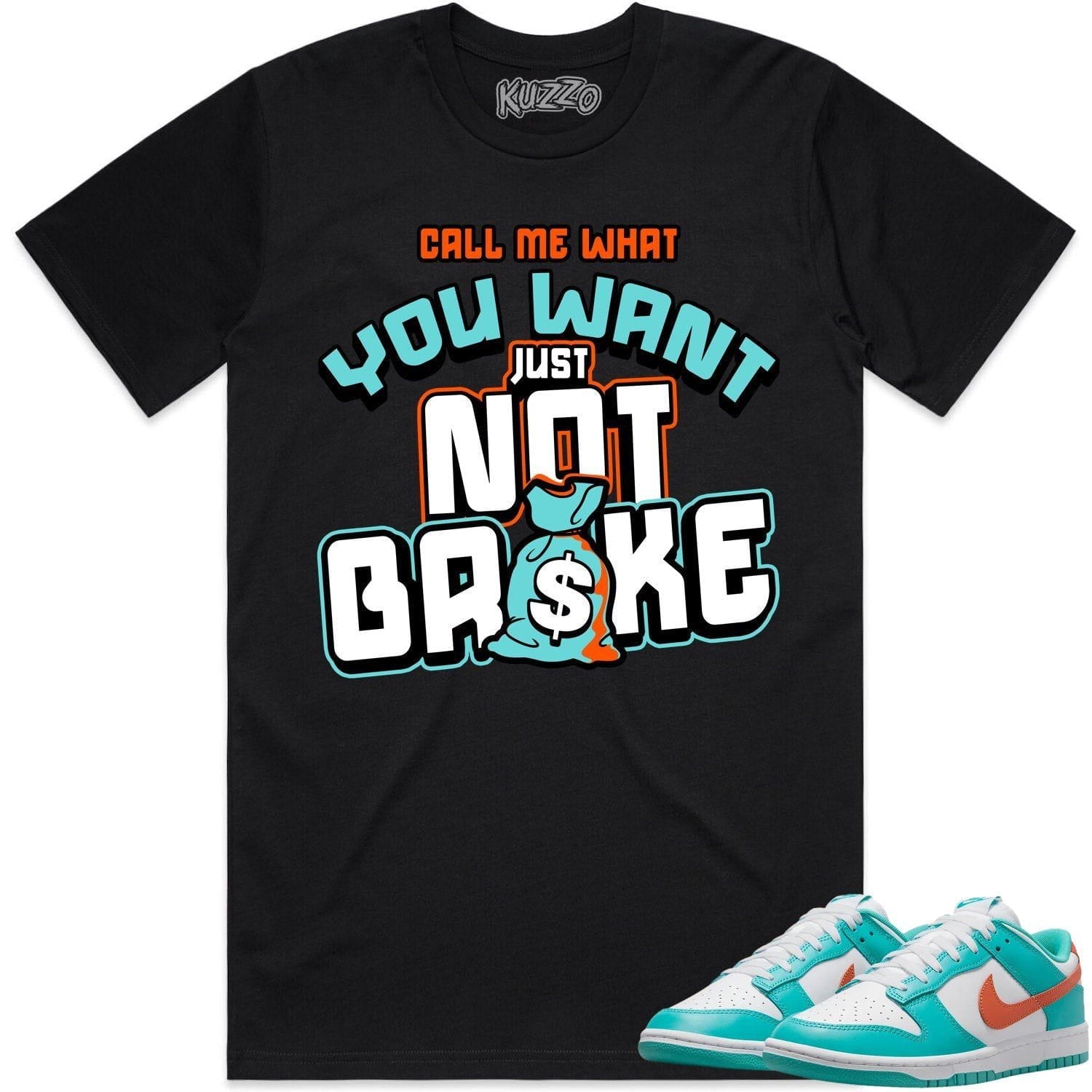 Miami Dunks Dolphins Shirt to Match - MIAMI NOT BROKE