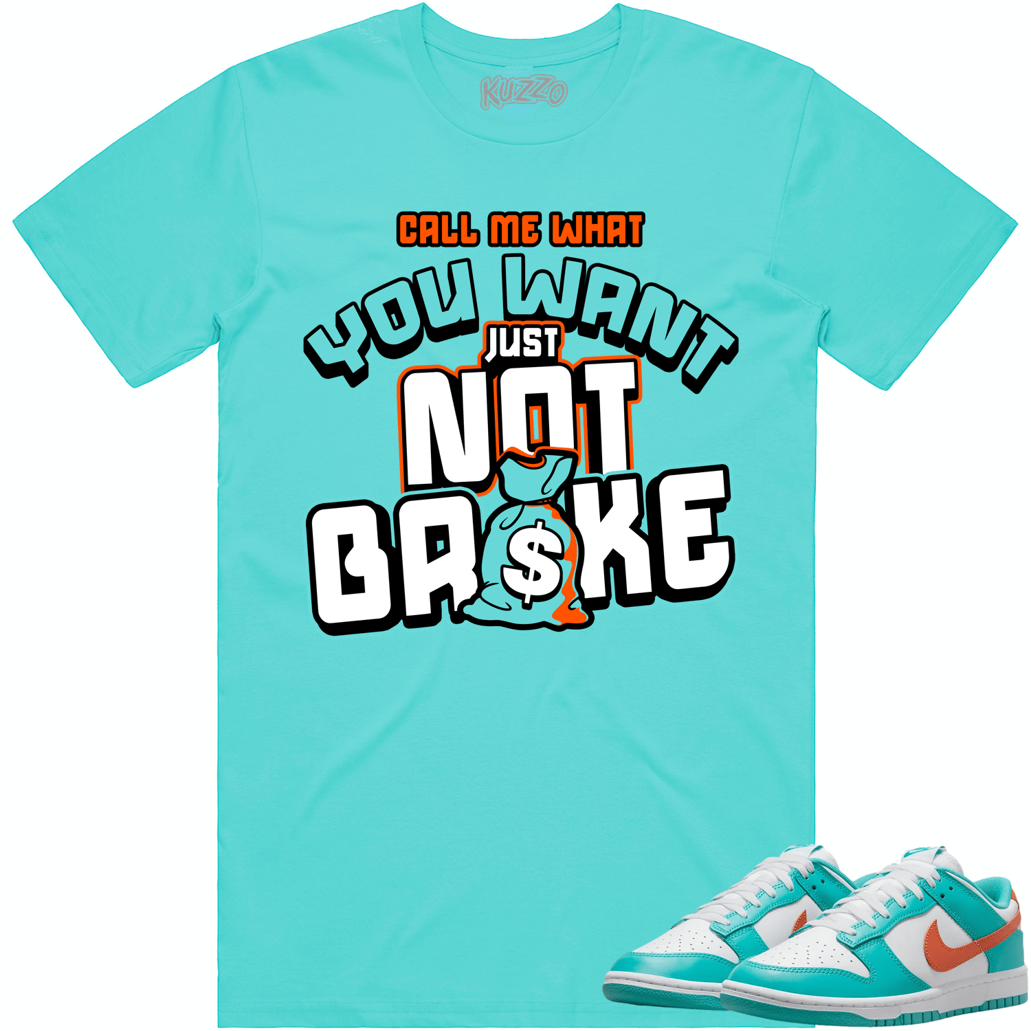 Miami Dunks Dolphins Shirt to Match - MIAMI NOT BROKE