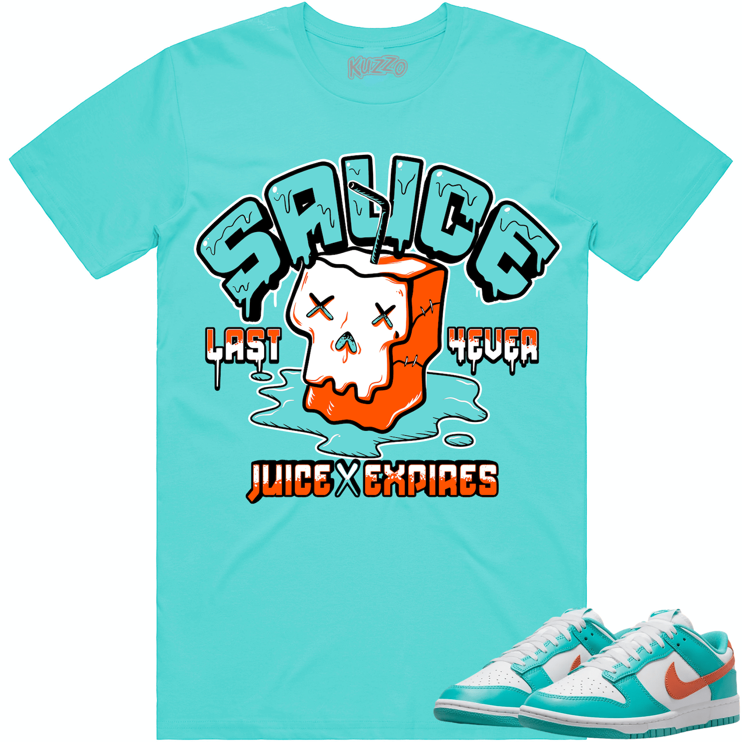 Miami Dunks Dolphins Shirt to Match - MIAMI SAUCE