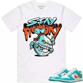 Miami Dunks Dolphins Shirt to Match - MIAMI STAY HUNGRY