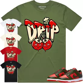 Mystic Red Dunks Shirt to Match - OLIVE MONEY DRIP